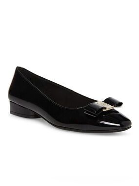 Anne Klein Charleston Fashion Ballet Flat Comfort Slip On Loafer Black Size 8